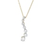 Thumbnail Image 1 of 3/4 CT. T.W. Journey Diamond Pendant in 14K Gold