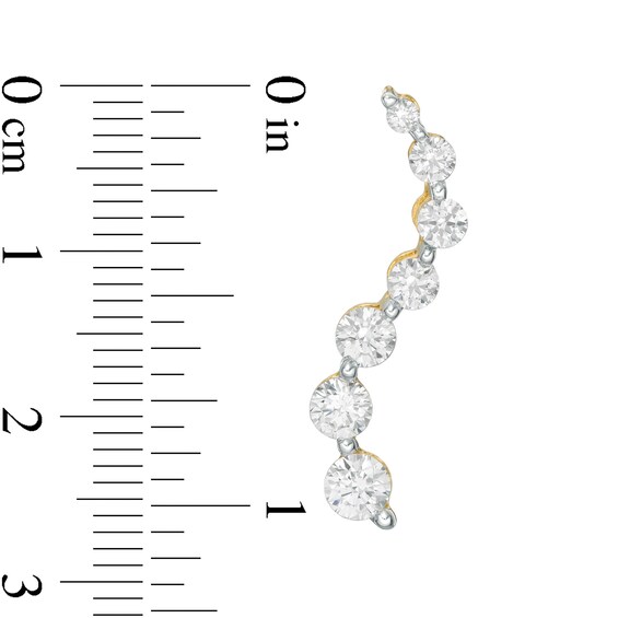 2 CT. T.w. Journey Diamond Drop Earrings in 14K Gold