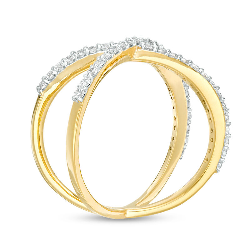 3/8 CT. T.W. Diamond Orbit Ring in 10K Gold