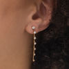 Thumbnail Image 2 of 3/4 CT. T.W. Diamond Linear Drop Earrings in 10K Gold