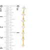 Thumbnail Image 3 of 3/4 CT. T.W. Diamond Linear Drop Earrings in 10K Gold