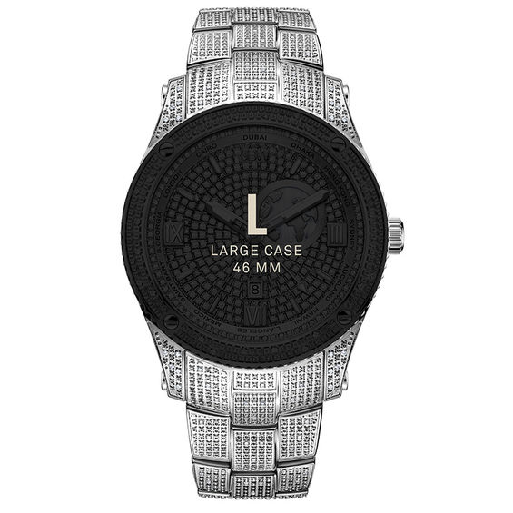 Men's JBW Jet Setter 1 CT. T.w. Diamond Watch with Silver-Tone Dial (Model: J6370B)
