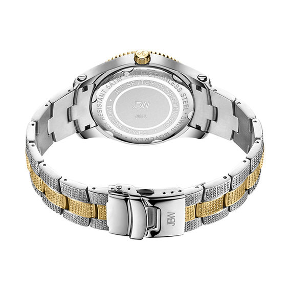 Men's JBW Jet Setter 2-1/3 CT. T.W. Diamond 18K Gold Plate