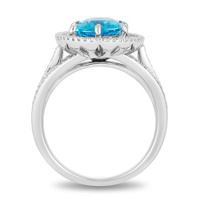 ディズニー　rira Enchanted Disney Aladdin 8.0mm Swiss Blue Topaz and 1/5 CT