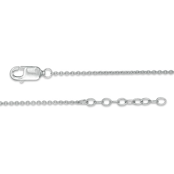 1/15 CT. T.w. Diamond Heart Outline Anklet in Sterling Silver - 10"
