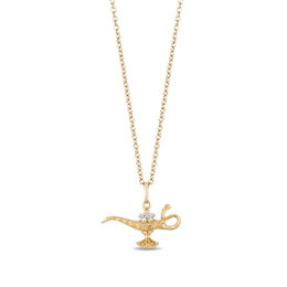 Enchanted Disney Jasmine Diamond Lamp Pendant in 10K Gold