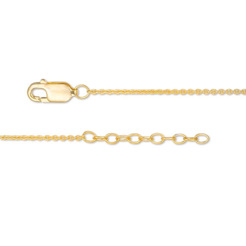 Main Image 3 of Diamond Accent Bumblebee Anklet in Sterling Silver with 14K Gold Plate - 10"
