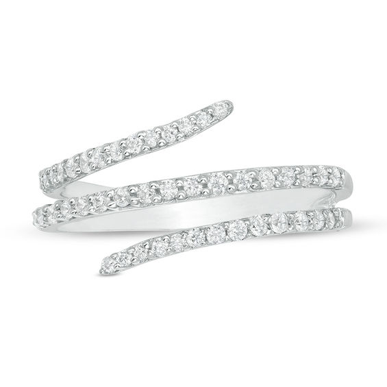 1/3 CT. T.w. Diamond Multi-Row Wrap Ring in Sterling Silver