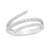 Thumbnail Image 1 of 1/3 CT. T.W. Diamond Multi-Row Wrap Ring in Sterling Silver