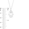 Thumbnail Image 2 of 1/6 CT. T.W. Diamond Hamsa Pendant in 10K White Gold