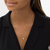Thumbnail Image 2 of 1/4 CT. T.W. Diamond Twist Frame Pendant in 10K White Gold