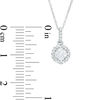 Thumbnail Image 3 of 1/4 CT. T.W. Diamond Twist Frame Pendant in 10K White Gold