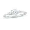 Thumbnail Image 1 of 1/2 CT. T.W. Diamond Three Stone Engagement Ring in 14K White Gold