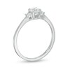 Thumbnail Image 3 of 1/2 CT. T.W. Diamond Three Stone Engagement Ring in 14K White Gold