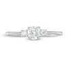 Thumbnail Image 4 of 1/2 CT. T.W. Diamond Three Stone Engagement Ring in 14K White Gold