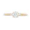 Thumbnail Image 3 of 1/2 CT. T.W. Diamond Three Stone Engagement Ring in 14K Gold