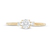 Thumbnail Image 4 of 1/2 CT. T.W. Diamond Three Stone Engagement Ring in 14K Gold
