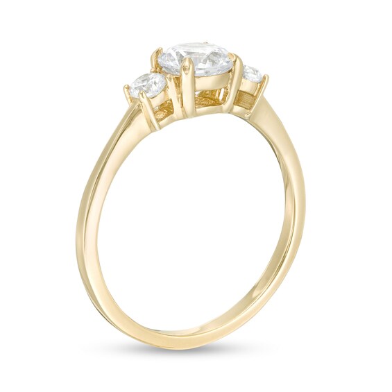 1 CT. T.w. Diamond Three Stone Engagement Ring in 14K Gold