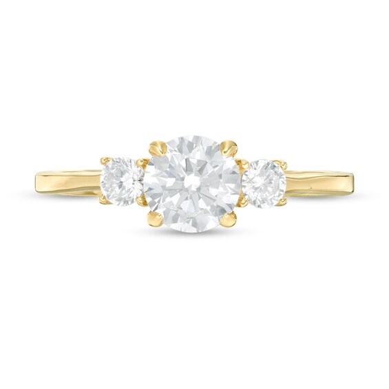 1 CT. T.w. Diamond Three Stone Engagement Ring in 14K Gold