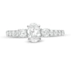 Thumbnail Image 4 of 1-1/6 CT. T.W. Diamond Three Stone Engagement Ring in 14K White Gold