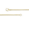 Thumbnail Image 3 of 8.0-9.0mm Freshwater Cultured Pearl and Open Circle Lariat-Style Necklace in Sterling Silver with 14K Gold Plate