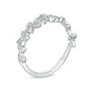 Thumbnail Image 3 of 1/5 CT. T.W. Diamond Leaf Scatter Vintage-Style Anniversary Band in 10K White Gold