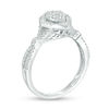 Thumbnail Image 2 of 1/2 CT. T.W. Multi-Diamond Pear-Shaped Frame Split Shank Ring in 10K White Gold