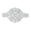 Thumbnail Image 4 of Love's Destiny by Zales 1-1/3 CT. T.W. Certified Diamond Frame Engagement Ring in 14K Two-Tone Gold (I/I1)