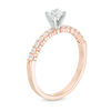 Thumbnail Image 2 of 1/2 CT. T.W. Diamond Engagement Ring in 14K Rose Gold