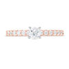 Thumbnail Image 3 of 1/2 CT. T.W. Diamond Engagement Ring in 14K Rose Gold