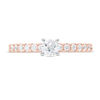 Thumbnail Image 4 of 1/2 CT. T.W. Diamond Engagement Ring in 14K Rose Gold