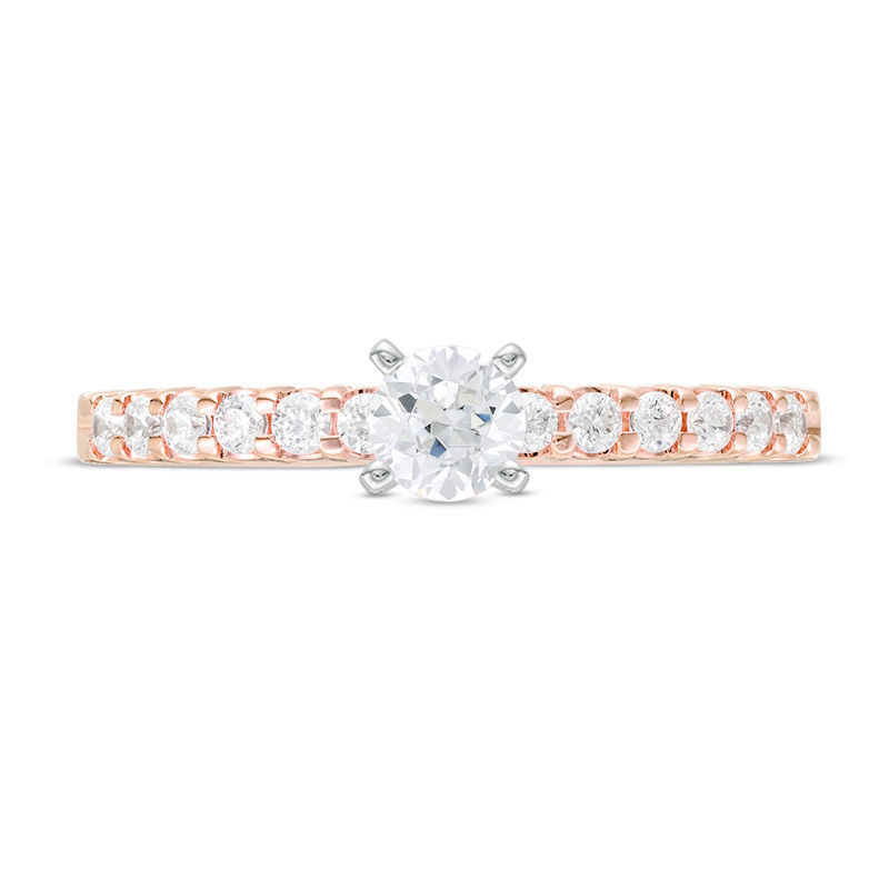 1/2 CT. T.W. Diamond Engagement Ring in 14K Rose Gold