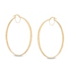 Thumbnail Image 1 of Made in Italy 50.0mm Tube Hoop Earrings in 10K Gold