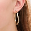 Thumbnail Image 1 of Made in Italy 3.0 x 40.0mm Tube Hoop Earrings in 10K Gold