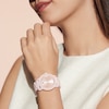 Thumbnail Image 2 of Ladies' Movado Bold®Crystal Accent Rose-Tone Ceramic Watch (Model: 3600536)