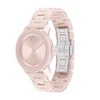 Thumbnail Image 2 of Ladies' Movado Bold®Crystal Accent Rose-Tone Ceramic Watch (Model: 3600536)