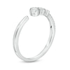 Thumbnail Image 3 of 1/6 CT. T.W. Diamond Three Stone Open Ring in Sterling Silver
