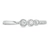 Thumbnail Image 4 of 1/6 CT. T.W. Diamond Three Stone Open Ring in Sterling Silver