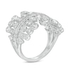 Thumbnail Image 3 of 1 CT. T.W. Diamond Multi-Geometric Shapes Art Deco Style Ring in Sterling Silver