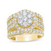 Thumbnail Image 0 of 3 CT. T.W. Composite Diamond Frame Three Piece Bridal Set in 14K Gold