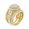 Thumbnail Image 2 of 3 CT. T.W. Composite Diamond Frame Three Piece Bridal Set in 14K Gold