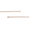 Thumbnail Image 2 of Black Spinel Graduated Double Row Necklace in Sterling Silver with 10K Rose Gold Plate - 15"