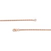 Thumbnail Image 3 of Black Spinel Graduated Double Row Necklace in Sterling Silver with 10K Rose Gold Plate - 15"