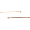 Thumbnail Image 2 of Black Spinel Graduated Double Row Necklace in Sterling Silver with 10K Rose Gold Plate - 15"