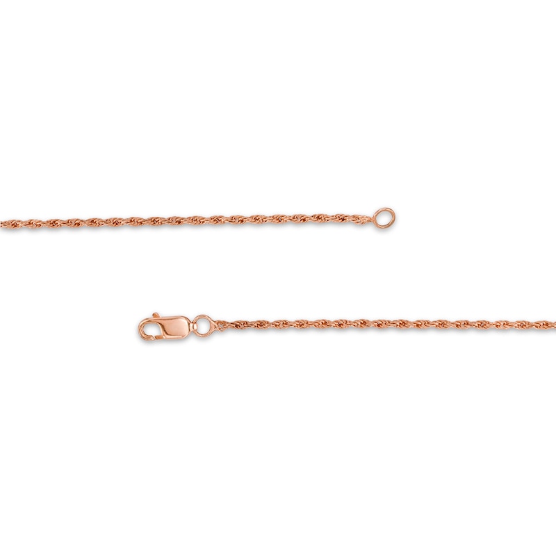 Black Spinel Graduated Double Row Necklace in Sterling Silver with 10K Rose Gold Plate - 15"