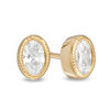 Thumbnail Image 0 of 3/8 CT. T.W. Oval Diamond Solitaire Vintage-Style Stud Earrings in 10K Gold