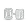 Thumbnail Image 0 of 3/8 CT. T.W. Emerald-Cut Diamond Solitaire Vintage-Style Stud Earrings in 10K White Gold