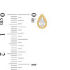 Thumbnail Image 3 of 3/8 CT. T.W. Pear-Shaped Diamond Solitaire Vintage-Style Stud Earrings in 10K Gold