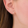 Thumbnail Image 2 of 3/8 CT. T.W. Marquise Diamond Solitaire Vintage-Style Stud Earrings in 10K Gold