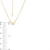 Thumbnail Image 2 of 1/5 CT. Emerald-Cut Diamond Solitaire Vintage-Style Necklace in 10K Gold
